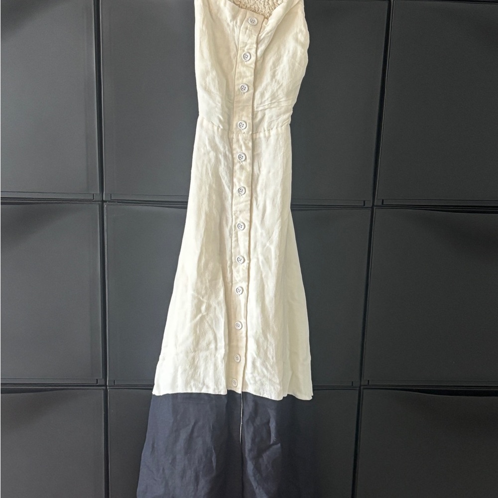 Anthropologie Two-Tone Button-Down Dress